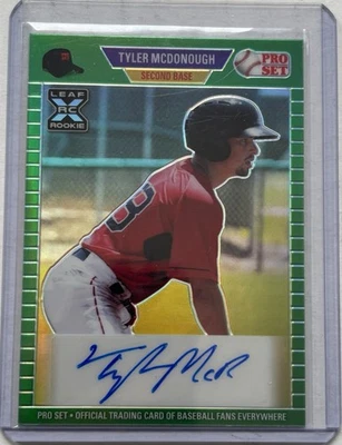 2021 Leaf Pro Set Tyler McDonough Autographed Rookie Baseball Card - Image 1 of 2