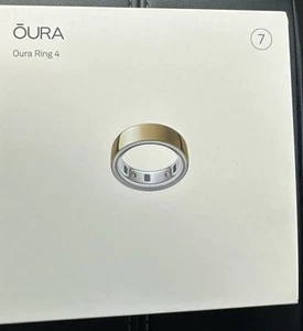 Oura Ring 4 Smart Ring 4th Gen Sealed, Size 7, Gold, Activity Tracker - Picture 1 of 4