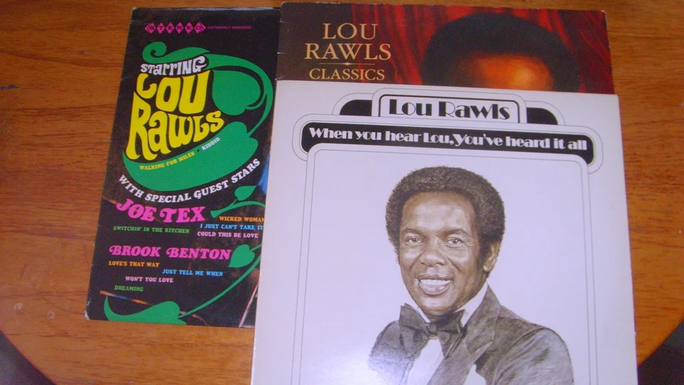 x3 Lou Rawls 1970s and 1980s LPS - Image 1 of 1