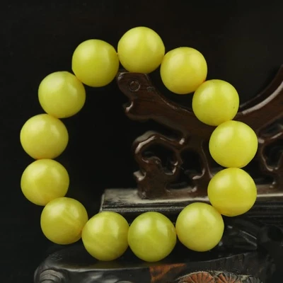 Старый натуральный hetian нефрит ручной работы бисер браслет #22 - Изображение 1 из 4