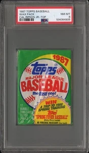 1987 Topps Wax Baseball Cal Ripken Jr. Top PSA 8 NM MT 104084905 - Bild 1 von 2
