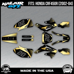 Graphics Kit for Honda CRF450R (2002-2004) Spear - GOLD - Picture 1 of 4