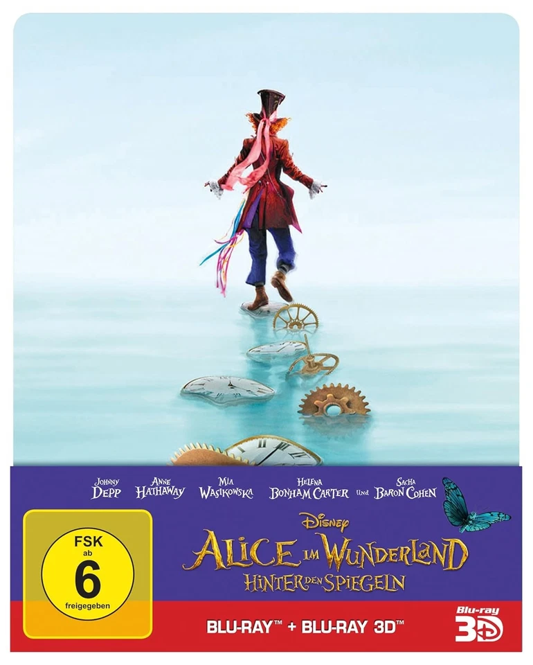 Alice im Wunderland: Hinter den Spiegeln (3D+2D) Steelbook NEU/OVP - Bild 1 von 1