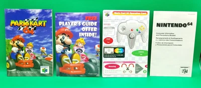 Mario Kart 64 Nintendo N64 Manual de instrucciones + Insertos solo 100% auténtico Foto 1 de 4