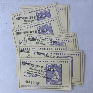 1966 State Michigan Apples Apple Advertising Fund Northern Spy DS Tuttle Ionia - Bild 1 von 6