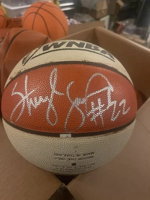 Sheryl Swoopes Autografiado Spalding WNBA Oficial Juego Pelota En Persona  Foto 1 de 4