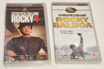 ROCKY V 5 & Rocky BALBOA PSP Sony Playstation Portable UMD Movie Region 2 NEW - Imagem 1 de 4
