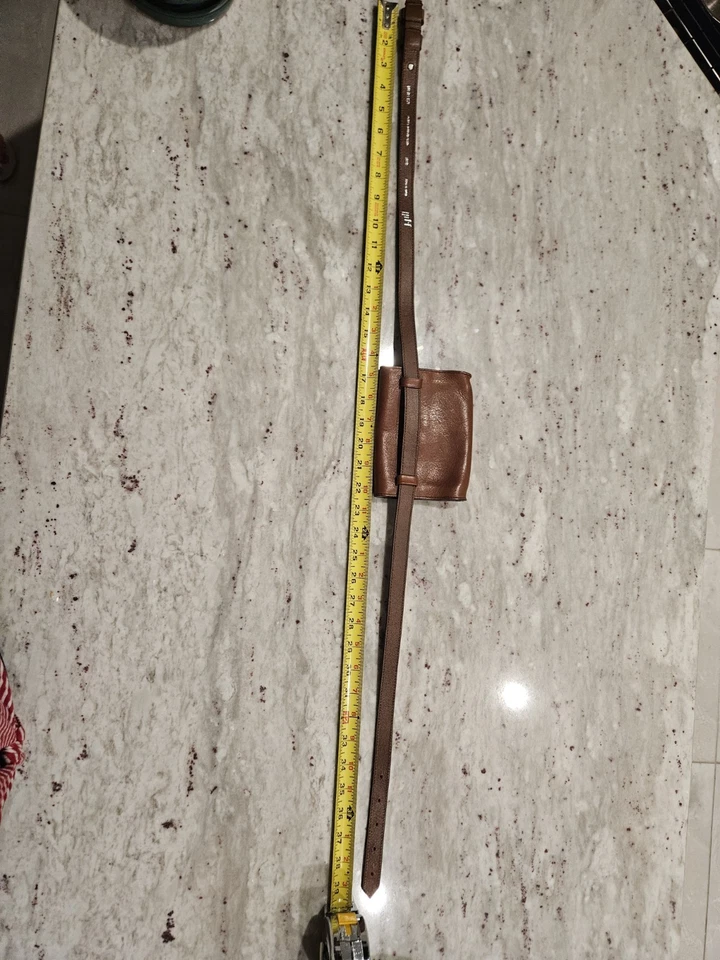 J. Jill Brown Leather Fanny Pack Belt Bag Womens  Sz S/M ITALY - Image 1 of 4