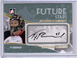 TY RIMMER 10/11 ITG BTP Auto Autograph Rookie A-TRI Signed Hockey Card - Picture 1 of 1
