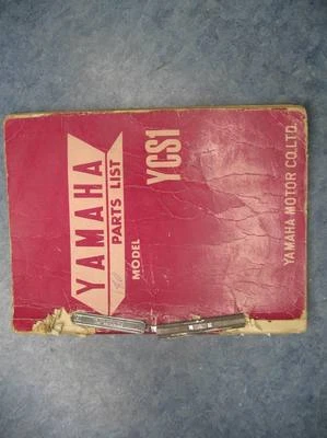 YAMAHA PARTS LIST NUMBERS MANUAL 1967 YCS1 YCS Foto 1 de 4