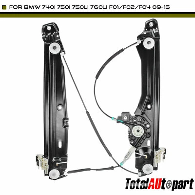 Regulador de janela de energia para driver dianteiro BMW F01 F02 F04 740i 740Li 750Li 760Li - Imagem 1 de 4