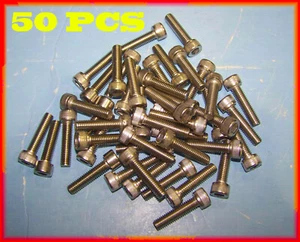 50pcs M6 X 1.0 mm X 25MM 18-8 Stainless Steel Socket Head Screw M6-1 x 25 mm - Picture 1 of 3