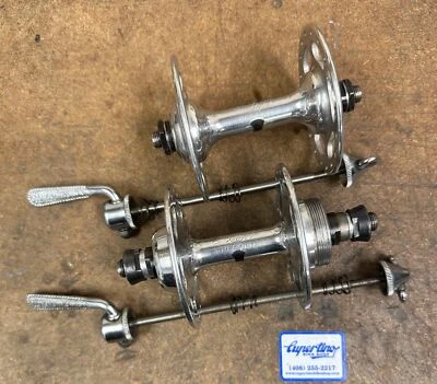 Vintage Campagnolo Record High Flange Hubset  Record 36h Very Good Campy - Image 1 of 4
