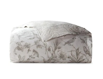 Funda nórdica floral Ralph Lauren Genevieve ropa de cama gris reina $355 algodón satinado Foto 1 de 2