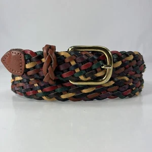 Capezio Colorful Braided Belt - Genuine Leather - Women's Size 30 - Picture 1 of 8