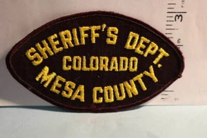 police patch  MESA COUNTY SHERIFF COLORADO - Picture 1 of 1
