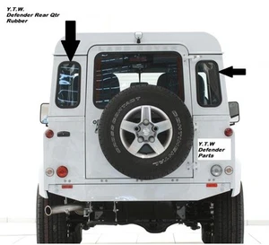 FITS 2 x  LAND ROVER DEFENDER REAR QUARTER WINDOW RUBBER SEAL EQIV TO LR012213  - Picture 1 of 1