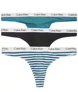 $33 Calvin Klein 3 Pack Thongs Size L S3 - Picture 1 of 6