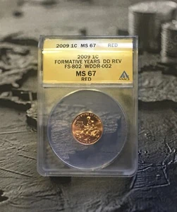 2009 1C Lincoln Formative Years Cent / ANACS MS-67 Red  DDR FS-802 / WDDR-002 - Picture 1 of 9