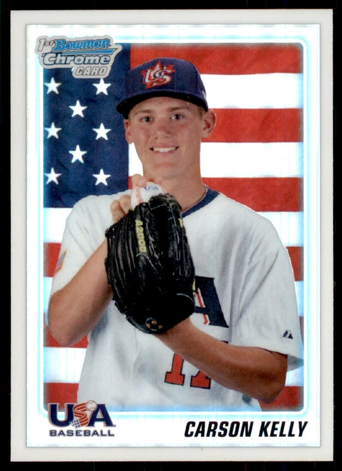 2010 Bowman Chrome Draft Prospects #BDPP100 Carson Kelly - Image 1 of 2