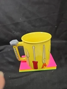 MENARDS Large Coffee Mug with Yellow 3D Tool Pliers Wrench Screwdriver - Picture 1 of 6