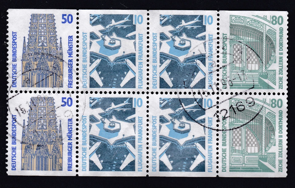 GERMANY 1993 Michel HB30 (1340CD/1342CD/1347CD) Booklet Pane-Sights - Image 1 of 1