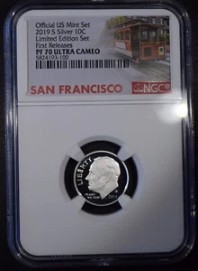 2019-S Limited Edition Silver Set First Release Roosevelt Dime "NGC PF70 UC" - Picture 1 of 3