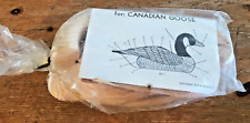 Vintage R.E Hornick Unpainted Canadian Goose Wood Decoy NOS 1973 Canada Duck