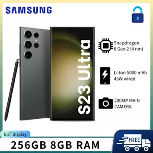 New Sealed Samsung Galaxy S23 Ultra 5G S918U 256GB 8GB RAM Unlocked Smartphone - Afbeelding 1 van 36