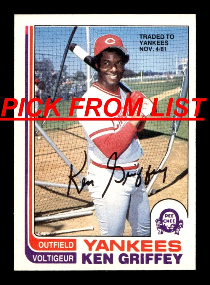 1982 O Pee Chee OPC Baseball 202-395 EX/EX-MT Pick From List All PICTURED c6 - Image 1 of 1