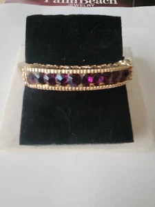 Palm Beach Jewelry GT Amythest Bracelet - Picture 1 of 4