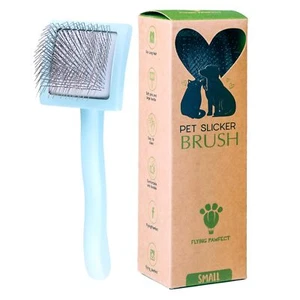 Pet Slicker Brush With Soft Massage Grooming Stainless Steel Pins - For Demat... - Picture 1 of 9