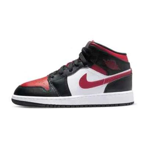 Air Jordan 1 Mid GS Nike bambino 36 37 38 39 40 scarpe scuola nero ragazzo uomo - Imagen 1 de 9