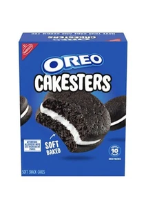 〽️ New Nabisco Oreo Cakesters Chocolate Soft Baked Snack Cakes Box 10.1 oz - Picture 1 of 2