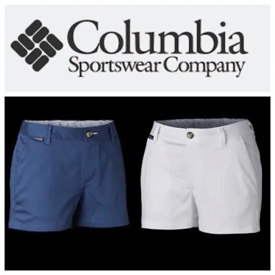 Nuevo con etiquetas Lote de 2 Pantalones Cortos Columbia Harborside Tallas 8 Azul y Blanco Minorista $45 Cada uno Foto 1 de 4