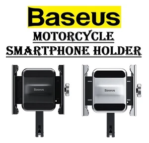 Baseus Smartphone Phone Holder Stand For Bicycle Motorcycle Scooter Bike Motor - Picture 1 of 13