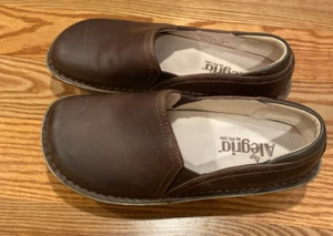 Alegria Debra Slip on Shoes Oiled Brown Size 37   6.5? Nursing Comfort Work Shoe - Picture 1 of 10