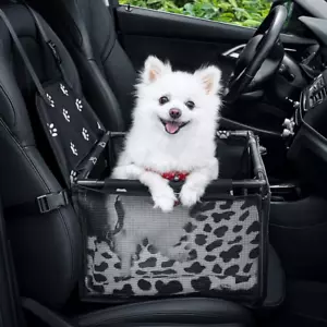 Small Dog Car Seats for Small Dogs,Upgrade Folding Puppy/Pet Car Seat with PVC F - Picture 1 of 12
