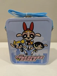 Powerpuff Girls Vintage Mini Tin with Carrying Strap - New - Picture 1 of 11