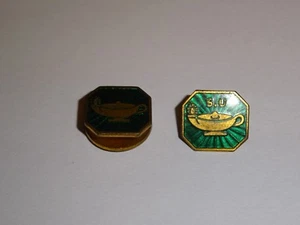 Vintage Pair Enamel Scripture Union Lapel Badges Christian Religious HW Miller  - Picture 1 of 6