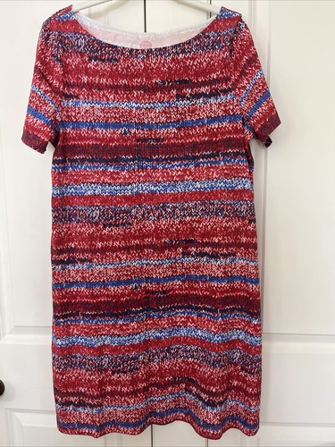 Abito T Shirt Tory Burch Manica Corta a Righe Cotone Pima Taglia L