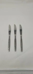 Juego de 3 cuchillos de mantequilla wm a rogers deluxe oneida ltd acero inoxidable malibu 9" - Imagen 1 de 3