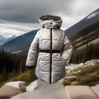 Jaqueta acolchoada Calvin Klein infantil feminina peso pesado tamanho 3T - Imagem 1 de 4