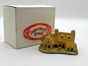 Retro 1985 DAVID WINTER Ornamental Ceramic Cottages "Meadowbank Cottages" Boxed - Picture 1 of 12