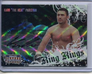 KARO “ THE HEAT” PARISYAN 2008 Donruss Americana Ring Kings #40/325 AUTO