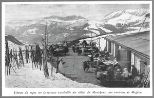 1948 -- MEGEVE . L HOURE DU MEAL CHALET DU MONT JOUX. 3Z332 - Bild 1 von 1