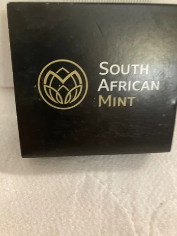 2017 South Africa Krugerrand 50th Anniversary 1oz Silver Premium BU w/ COA & BOX Cover