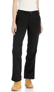 Carhartt Women's Original Fit Fleece Lined Crawford Pants Black 18 Regular NEW - Picture 1 of 3
