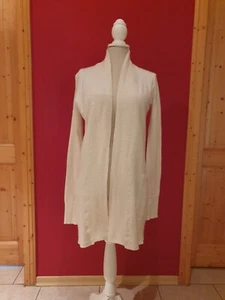 Strick Jacke von Allude, Gr. s, woll weiss, Langarm, 40 % Kaschmir - Bild 1 von 9