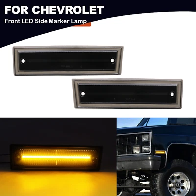 LED Side Marker Lights Signal For 81-91 Chevrolet GMC Suburban C/K C2500 K2500 Foto 1 de 4